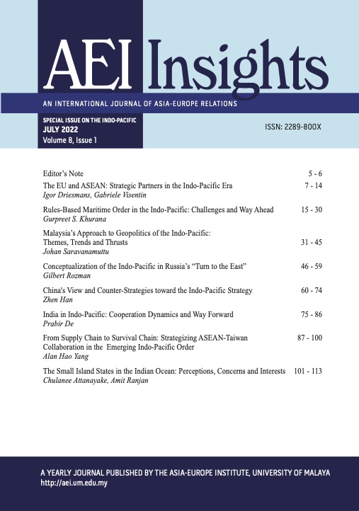 View Vol. 8 No. 1 (2022): AEI INSIGHTS